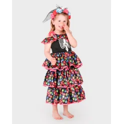 Disfraz Vestido Multi Esqueleto