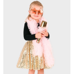 Set Disfraz Disco con Tutú Gold Pink